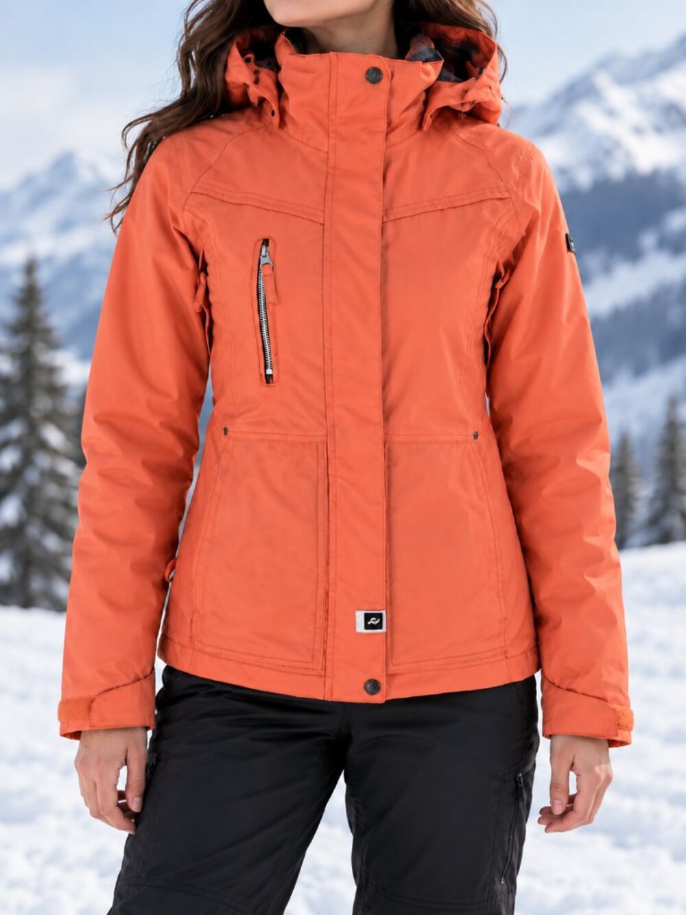 Ride Snowboards Womens Coral Pink Orange Winter Snow Jacket Coat Size XS